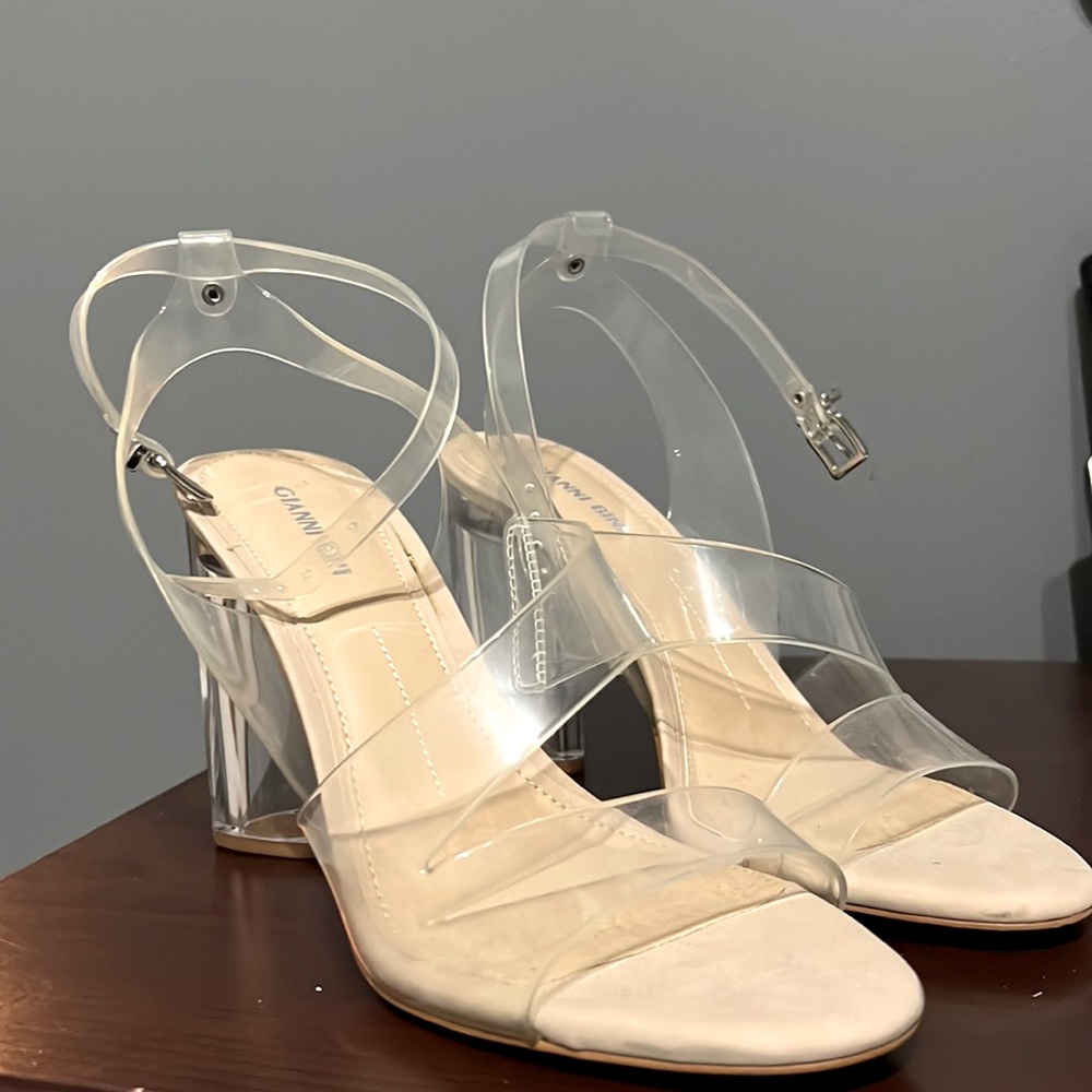 Beautiful Gianni Bini Clear Heels